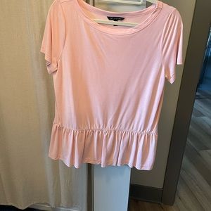 Banana Republic pink peplum top